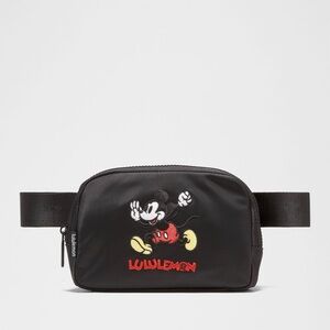 lululemon athletica Black Belt Bag with Mickey Mouse Design